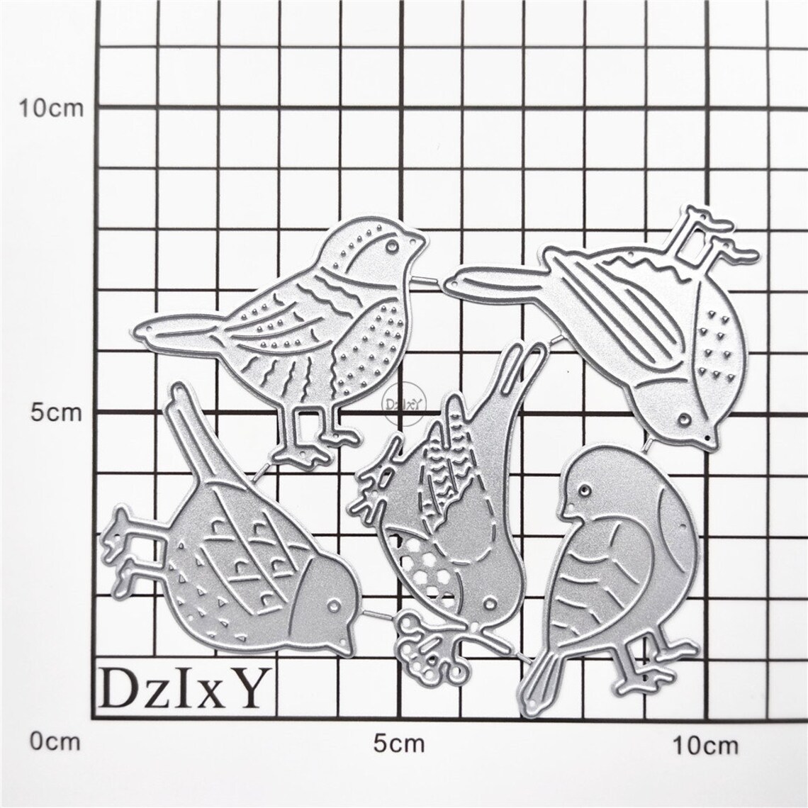 Dzixy Five Birds Metal Cutting Dies for Card Making Paper Embossing Die ...