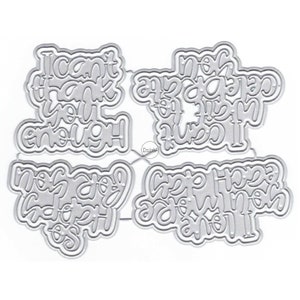 DzIxY Words I Love You Metal Cutting Dies for Card Making Paper Embossing Die Cuts Sets Album Crafts 2023 New Templates Stencils