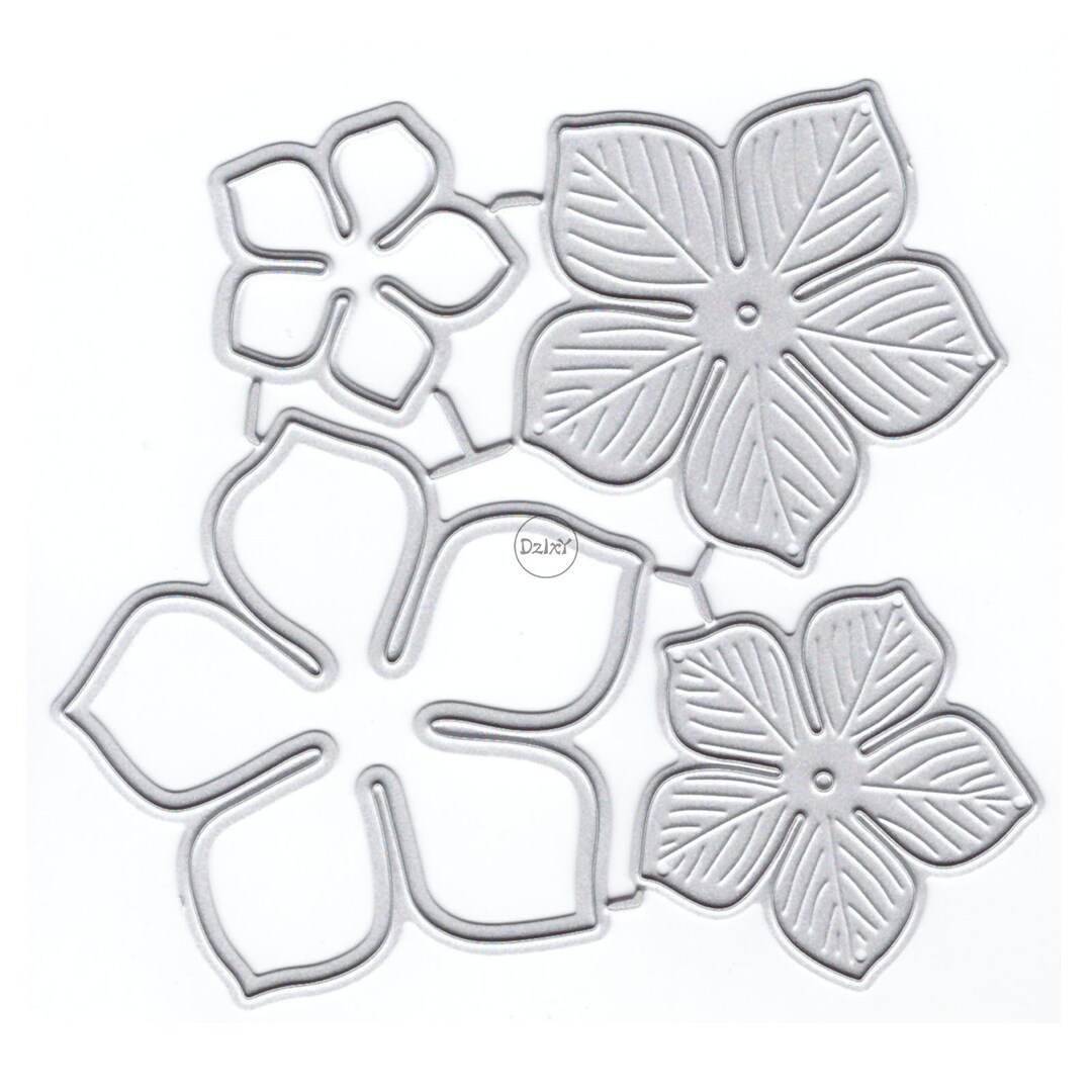 Dzixy Flower Border Petals Metal Cutting Dies for Card Making Paper ...