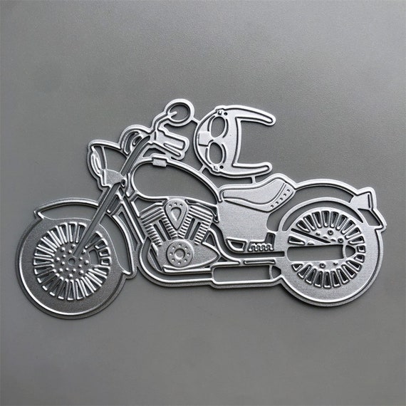 2022 NEW Motorcycle Metal Cutting Dies for Card Making Embossing Paper  Photo Album Stamps Crafts Templates Mould Stencils 