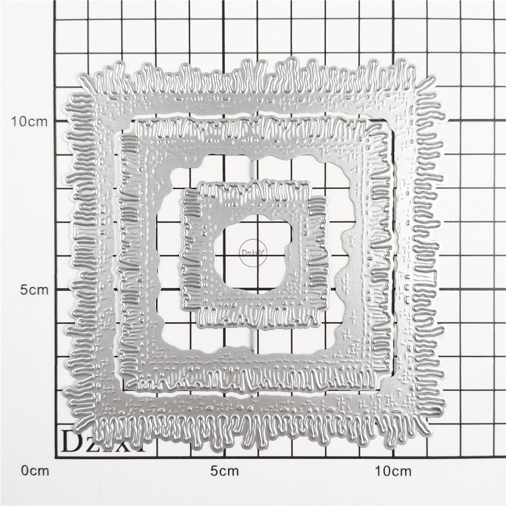 DzIxY Dotted Line Square Border Metal Cutting Dies - Card Making, Scrapbooking & Paper Craft Templates - View #5