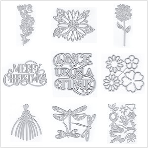29 matrices de découpe en métal de dentelle de mot de fleurs de conception pour la fabrication de cartes gaufrage de papier ensembles de découpes Album 2024 nouveaux modèles de pochoirs