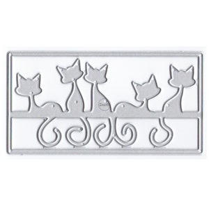 DzIxY Cat Tail Metal Cutting Dies for Card Making Paper Embossing Die Cuts Sets Album Crafts 2023 New Templates Stencils