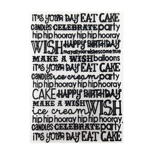 2023 NEW Birthday Words Backdrop Embossing Folders for Scrapbooking Paper Album Cards Making Supplies 3D Plastic Stencils Crafts