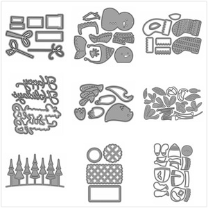 21 modèles de matrices de découpe en métal animaux de Noël pour la fabrication de cartes gaufrage du papier ensembles de découpes Album 2024 nouveaux modèles de pochoirs