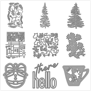 22 Design Árvores Animais Metal Corte Dies para Cartão Fazendo Papel Relevo Die Cuts Conjuntos Álbum 2024 Novos Modelos Stencils