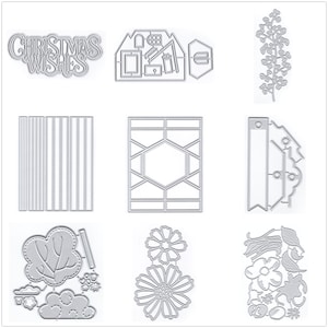 18 modèles de matrices de découpe en métal, feuilles de fleurs pour la fabrication de cartes, gaufrage du papier, ensembles de découpes Album 2024 nouveaux modèles de pochoirs