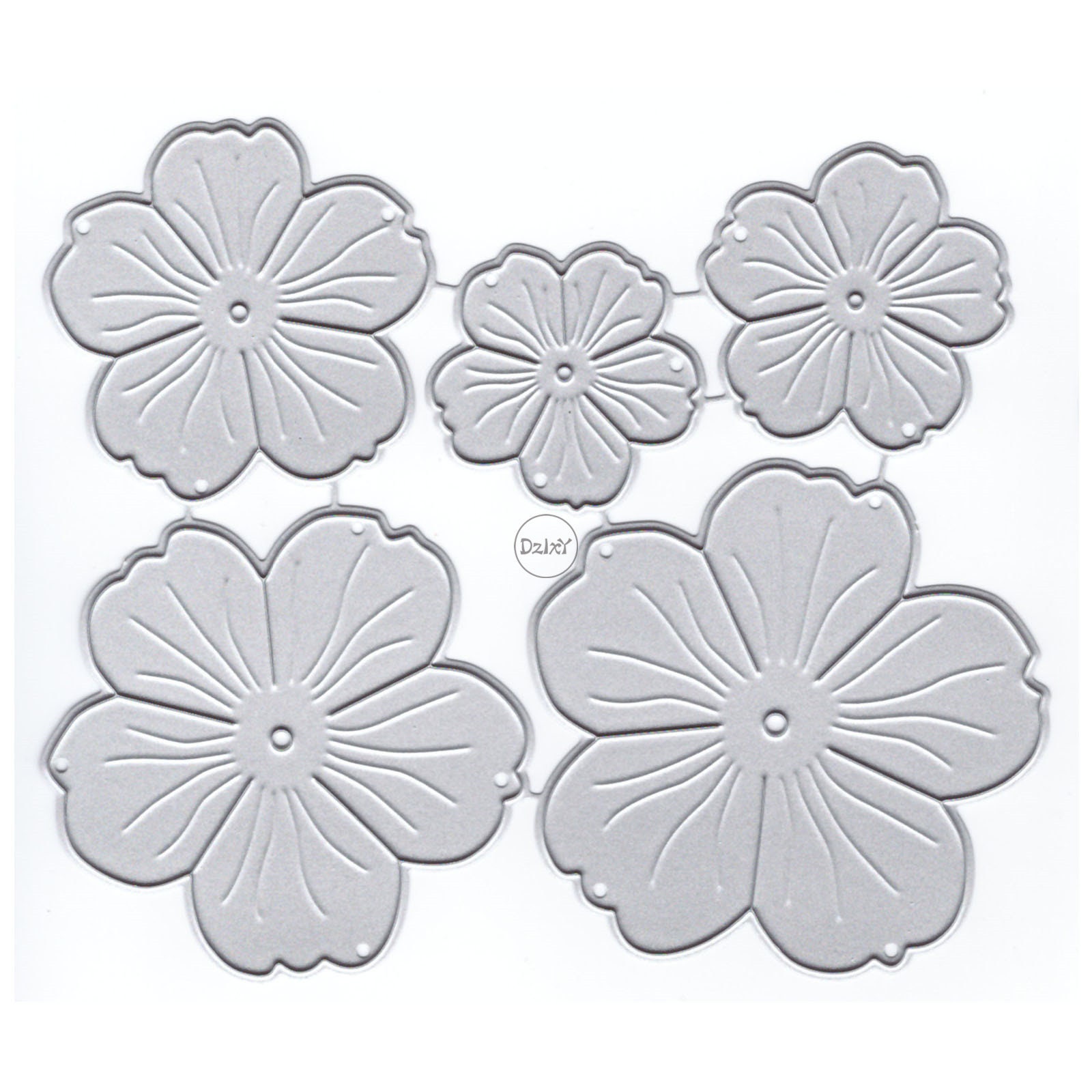 Metall-Stanzschablone Mit Blumenmuster – Für Scrapbooking, Karten, Papierhandwerk, Ca. 62x80 Mm, Aus Karbonstahl