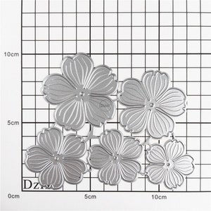Dzixy Overlap Petals Metal Cutting Dies for Card Making Paper Embossing ...