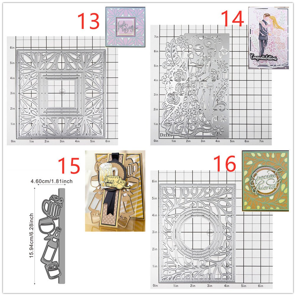 29 Design Background Lace Metal Cutting Dies for Card Making Paper ...