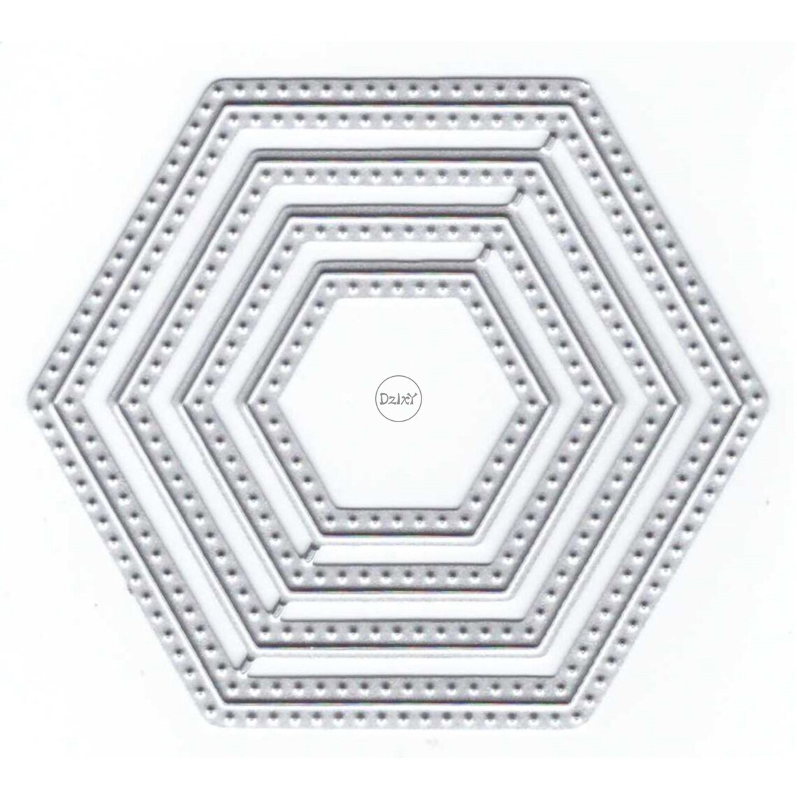 Dzixy Hexagonal Frame Metal Cutting Dies for Card Making Paper ...