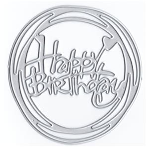 DzIxY Happy Birthday Metal Cutting Dies for Card Making Paper Embossing Die Cuts Sets Album Crafts 2023 New Templates Stencils