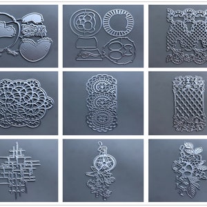 14 Design Tier Spitze Metall Stanzformen • 2022 NEU Die Cuts für die Kartenherstellung • DIY Präge Stanzen • Scrapbooking Papier Schablonen
