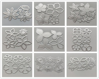 25 Design Combination Flowers Metal Cutting Dies • 2022 NEW Die Cuts for Cards Making • DIY Embossing Die Cuts • Scrapbooking Paper Stencils