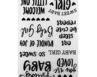2023 NOWE Tło Baby So Sweet Tłoczone Foldery do Scrapbookingu Papier Album Karty Materiały do Tworzenia 3D Plastikowe Szablony Rzemiosło