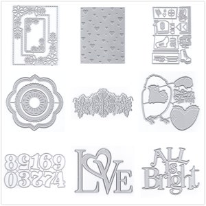 29 mots anglais oiseau design matrices de découpe en métal pour la fabrication de cartes gaufrage du papier ensembles de découpes Album 2024 nouveaux modèles pochoirs