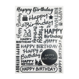 2023 NEU Alles Gute zum Geburtstag Hintergrund Prägung Ordner für Scrapbooking Papier Album Karten Herstellung Liefert 3D Kunststoff Schablonen Handwerk