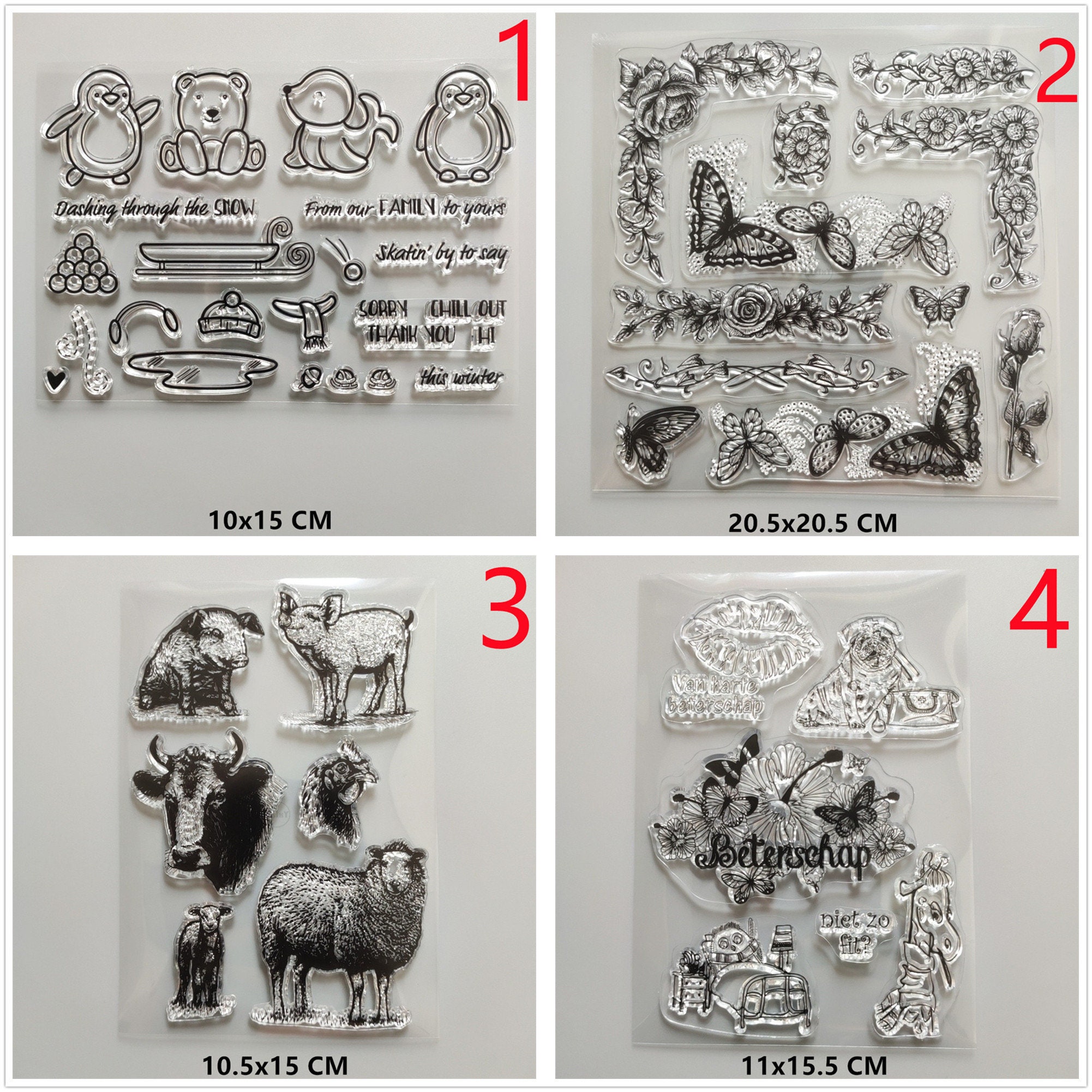 26 Design 2022 NEW Animals Clear Stamps DIY Scrapbooking Craft Supplies ...
