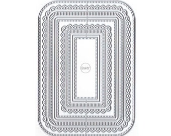 Dzixy Arched Border Metal Cutting Dies for Card Making Paper Embossing ...