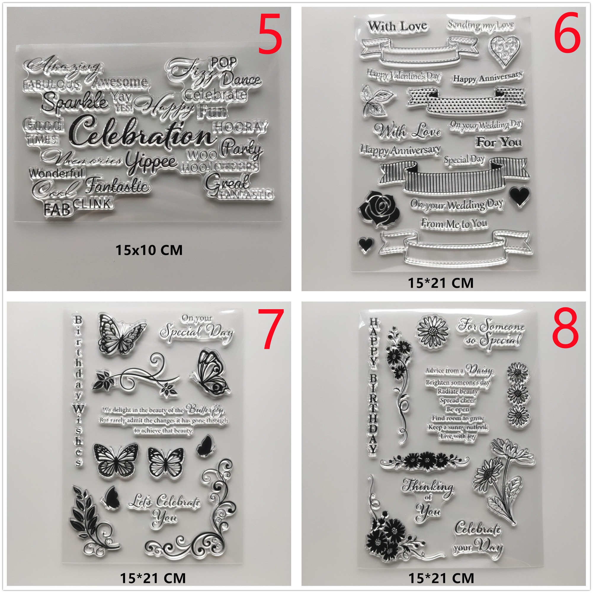 26 Design 2022 NEW Christmas Clear Stamps DIY Scrapbooking Craft ...