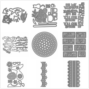 29 matrices de découpe en métal pour fond animal pour la fabrication de cartes gaufrage du papier ensembles de découpes Album 2024 nouveaux modèles de pochoirs
