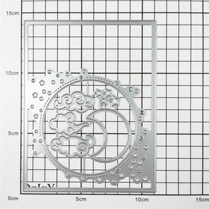 Dzixy Moon Clouds Stars Metal Cutting Dies for Card Making Paper ...