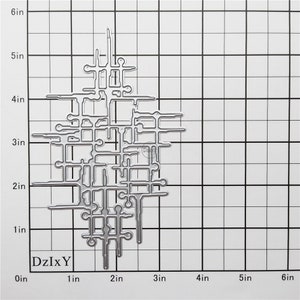 Dzixy Irregular Grid Metal Cutting Dies for Card Making Paper Embossing ...