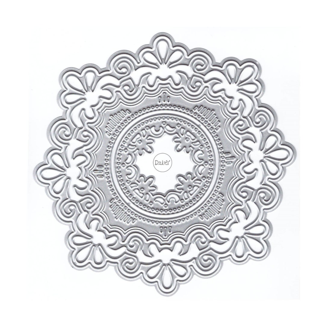 Dzixy Shadow Flower Round Metal Cutting Dies for Card Making Paper ...
