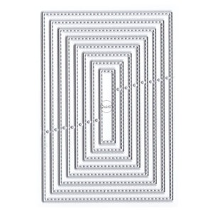 DzIxY - Troqueles de corte de metal con borde rectangular para hacer tarjetas, troqueles de relieve de papel, álbumes, manualidades, plantillas nuevas 2023