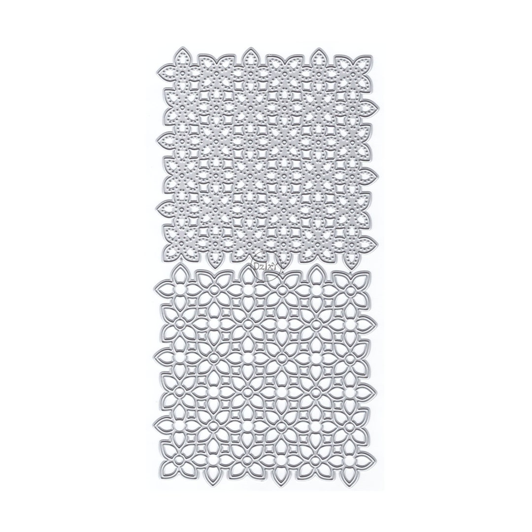 Dzixy Flowers Background Metal Cutting Dies for Card Making Paper ...