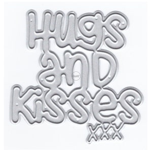 DzIxY Hugs and Kisses Matrices de découpe en métal pour la fabrication de cartes gaufrage du papier ensembles de découpes Album artisanat 2023 nouveaux modèles pochoirs