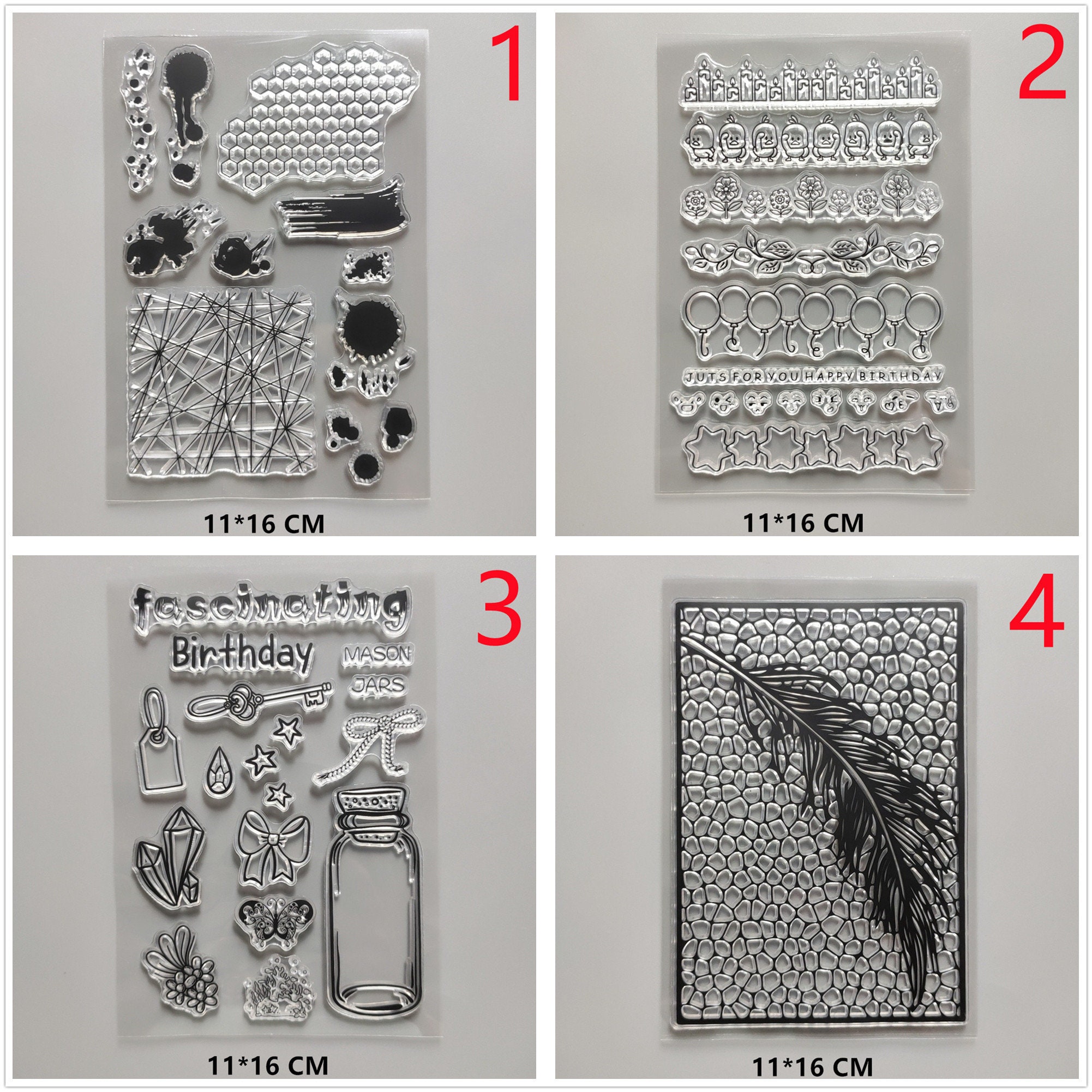 26 Design 2022 Flowers and Birds Clear Stamps DIY Scrapbooking Craft ...