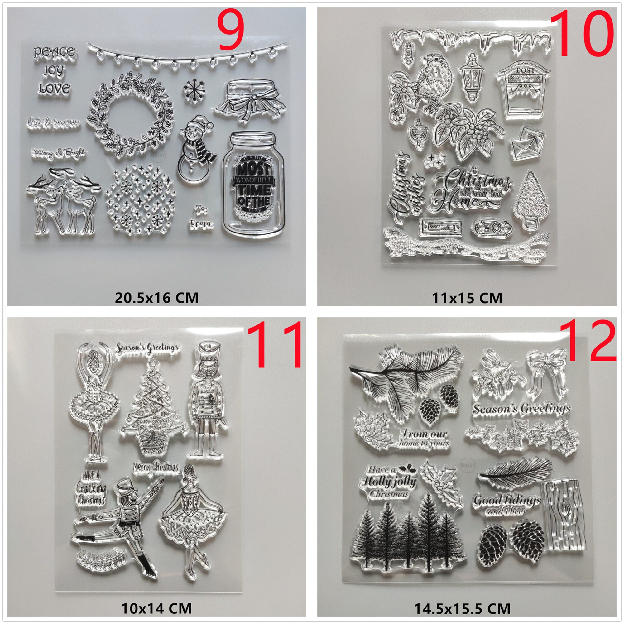 26 Design 2022 NEW Christmas Tree Clear Stamps DIY Scrapbooking Craft ...