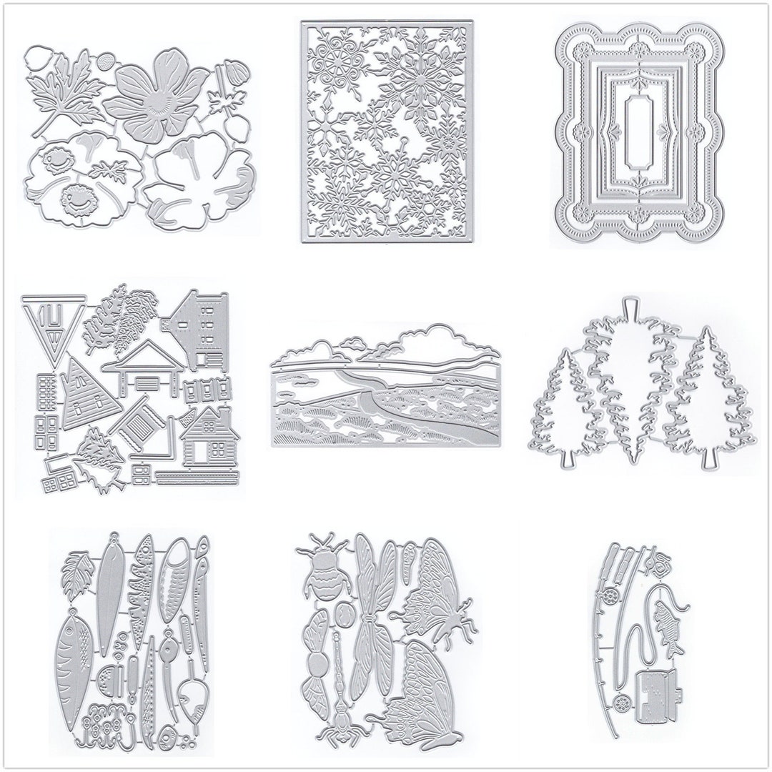 29 Design Background Animal Metal Cutting Dies for Card Making Paper ...