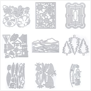 29 Design Hintergrund Tier Metall Stanzformen für Kartenherstellung Papier Präge Stanzen Sets Album 2024 Neue Vorlagen Schablonen