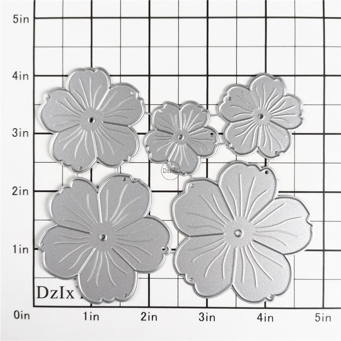 Dzixy Flower Petals Metal Cutting Dies for Card Making Paper Embossing ...
