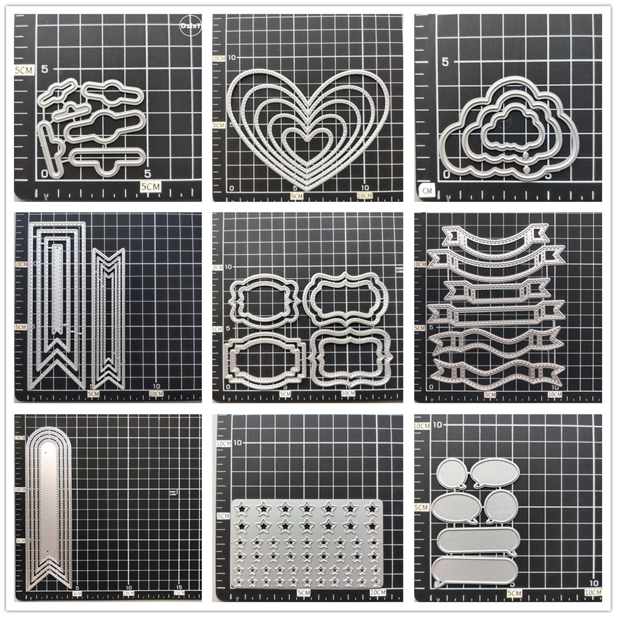 29 Design 2022 NEW Heart Border Metal Cutting Dies DIY Scrapbooking Embossing Paper Photo Frame Stamps Crafts Template Mould Stencils