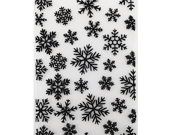 2023 NEW Snowflakes Backdrop Embossing Folders for Scrapbooking Paper Album Cards Making Supplies 3D Plastic Stencils Crafts