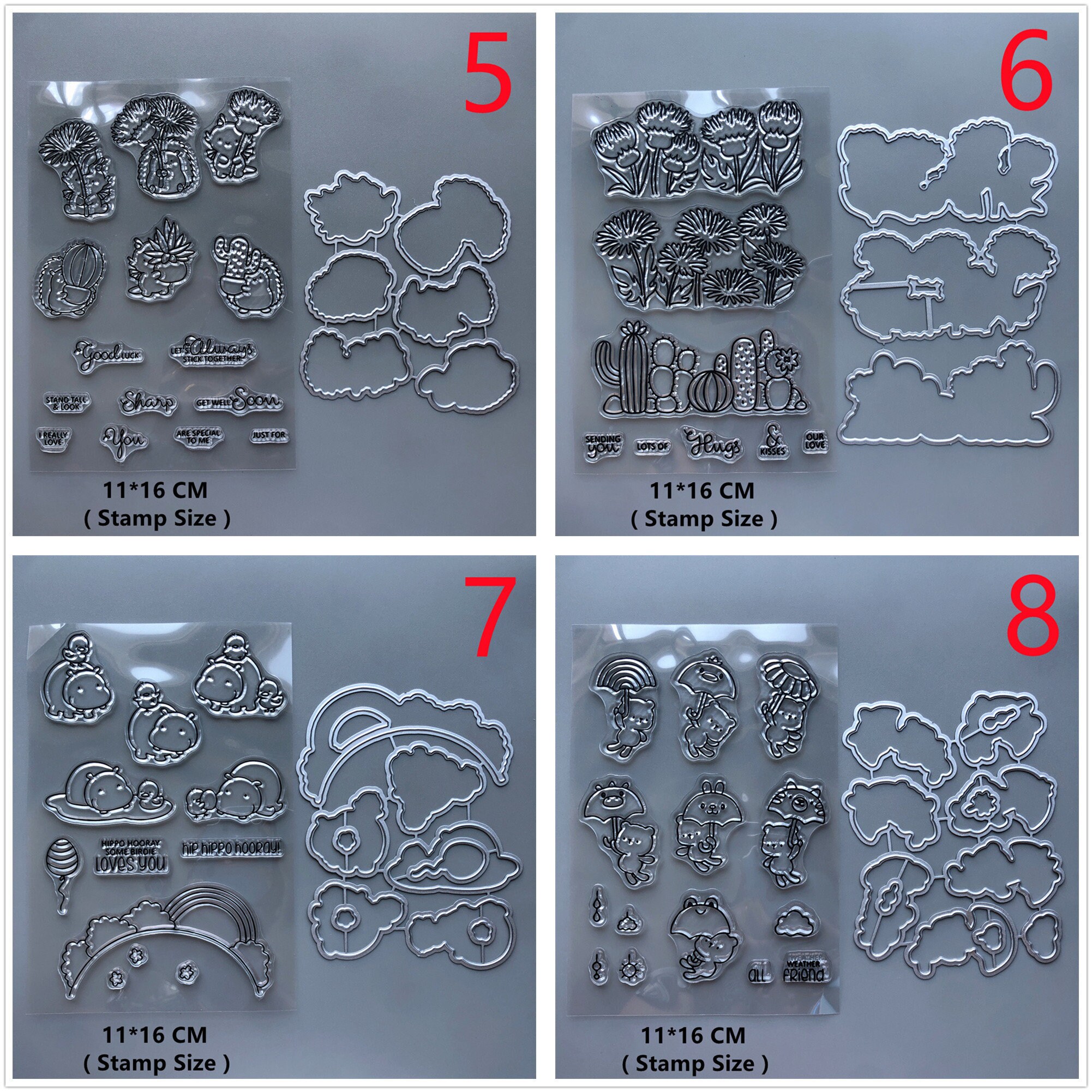 29 Design NEW Animal Clear Stamps and Metal Cutting Dies for ...