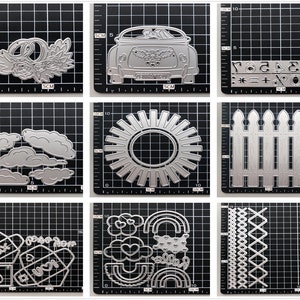 14 Design Houses Metal Cutting Dies • 2022 NOVOS Die Cuts para fazer cartões • DIY Embossing Die Cuts • Stencils de papel para scrapbooking