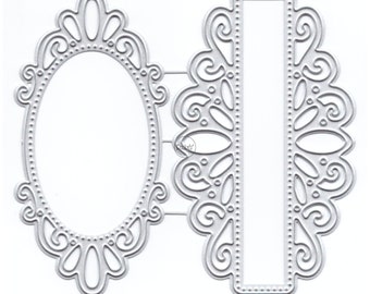 DzIxY Lace Borders Metal Cutting Dies for Card Making Paper Embossing Die Cuts Sets Album Crafts 2023 New Templates Stencils