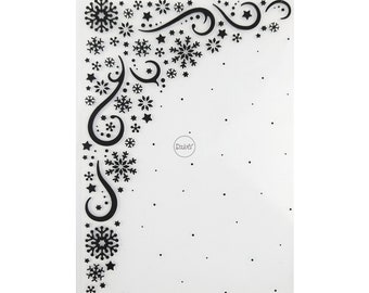 2023 NEW Snowflakes Backdrop Embossing Folders for Scrapbooking Paper Album Cards Making Supplies 3D Plastic Stencils Crafts