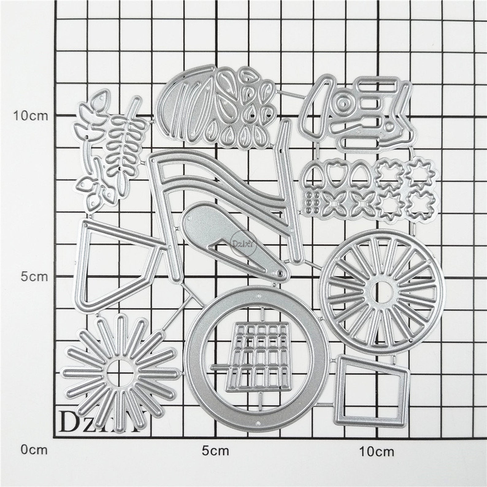 Dzixy Bicycles Cards Metal Cutting Dies for Card Making Paper Embossing ...