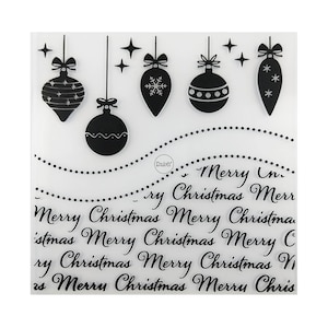 2023 nouveaux dossiers de gaufrage de charmes de joyeux noël pour le scrapbooking cartes d'album en papier faisant des fournitures 3D pochoirs en plastique artisanat
