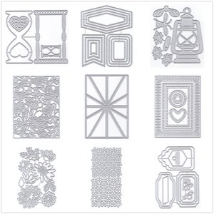 28 matrices de découpe en métal en dentelle pour la fabrication de cartes, gaufrage du papier, ensembles de découpes Album 2024 nouveaux modèles de pochoirs