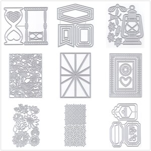 Matrices De Découpe Métal Pour Scrapbooking - Compatibles Machines De Découpe - Pour Papier Jusqu'à 250 G/m² - Idéales Cartes, Gaufrage