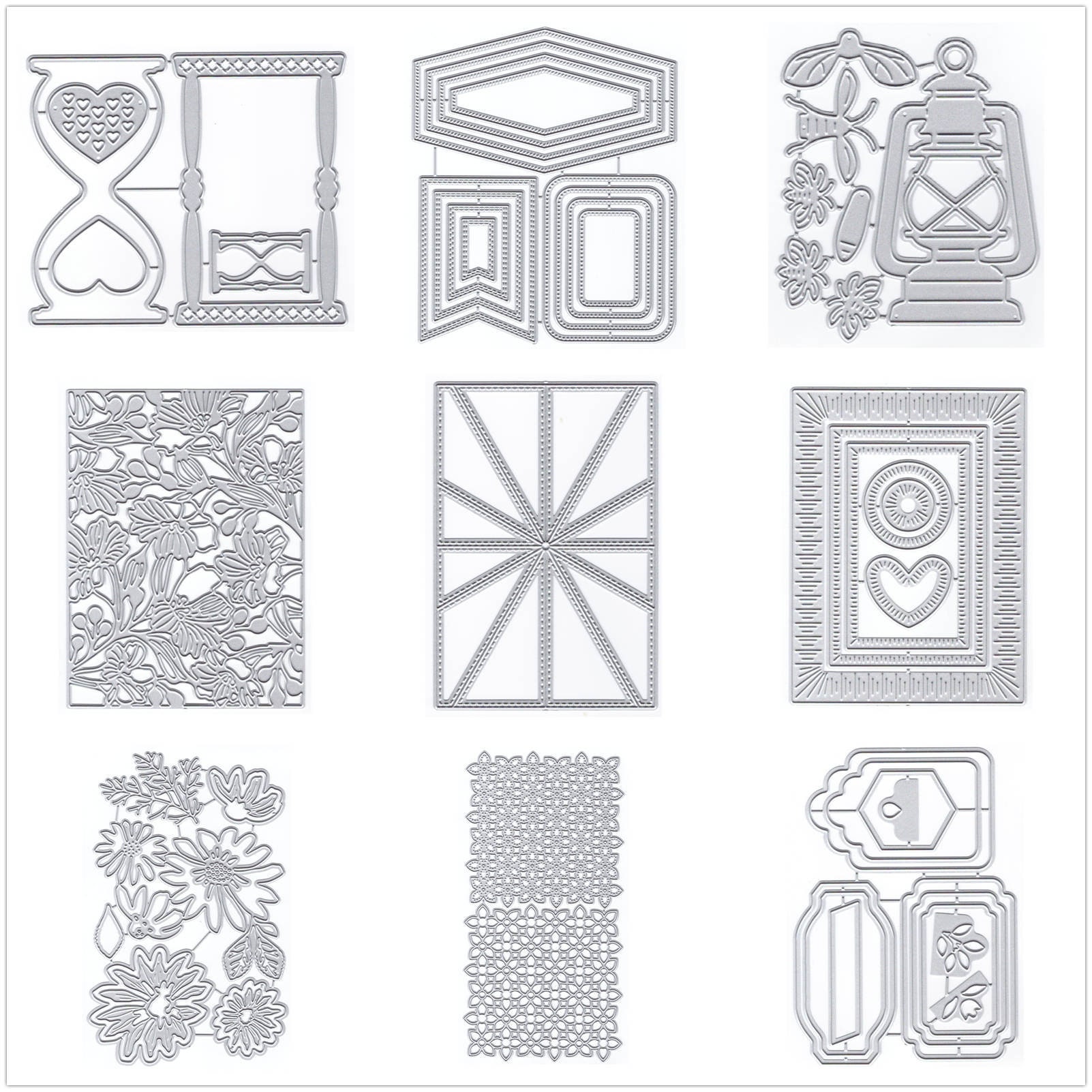 Gemini_mall® Matrices de découpe en métal pour loisirs créatifs, gaufrage, scrapbooking, cartes, décoration (cercle rond