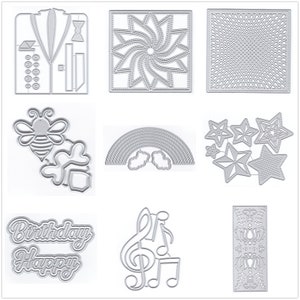 20 Design Palavras em Inglês Metal Corte Dies para Cartão Fazendo Papel Relevo Die Cuts Sets Álbum 2024 Novos Modelos Stencils