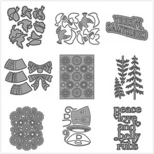 29 diseños de animales navideños, troqueles de corte de metal para hacer tarjetas, troqueles de papel para repujado, conjuntos de álbumes, plantillas nuevas de 2024