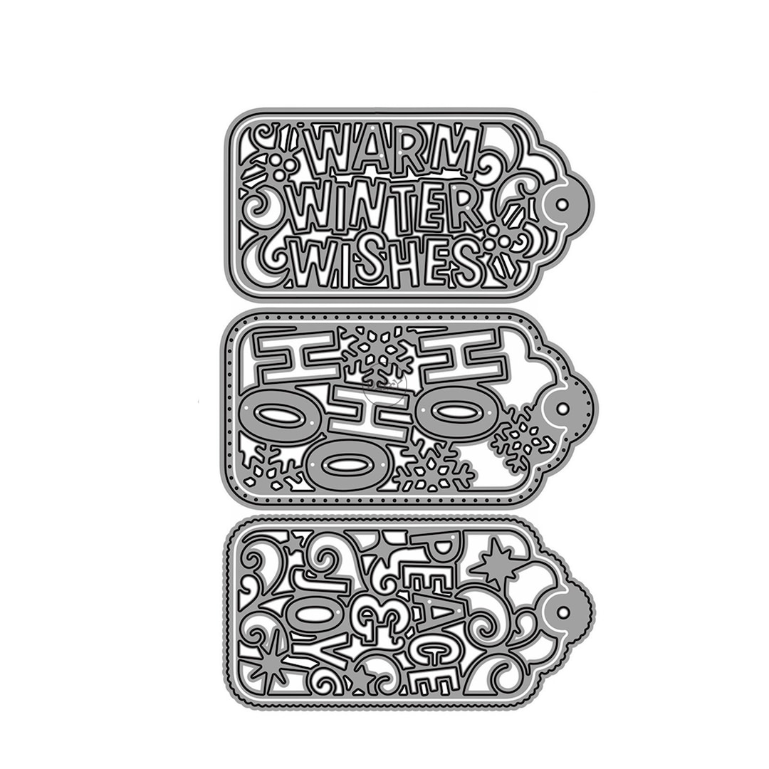 Snowflake Metal Die Cuts Set - Christmas Craft Dies For Scrapbooking | DIY Embossing Stencils For Card Making